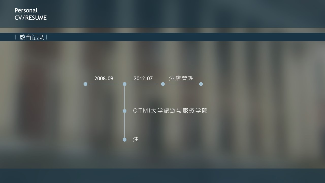 试用期转正精简ppt模板