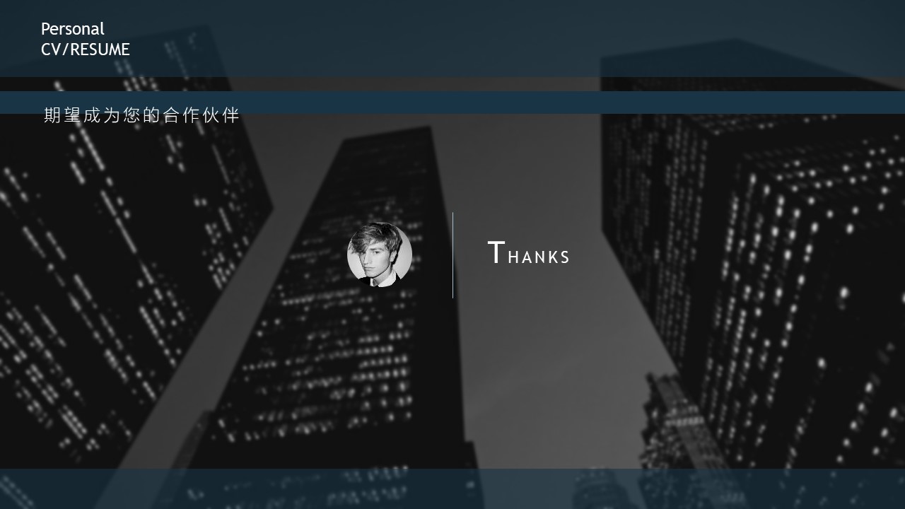 试用期转正精简ppt模板