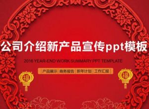 公司介绍新产品宣传ppt模板