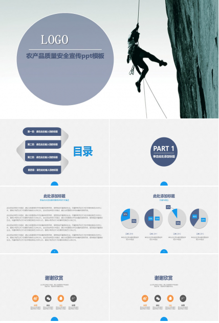 农产品质量安全宣传ppt模板