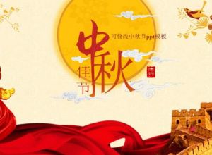 可修改中秋节ppt模板