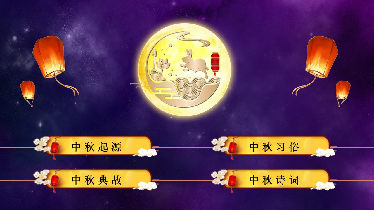 中秋节讲解ppt模板