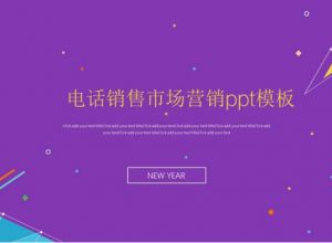电话销售市场营销ppt模板
