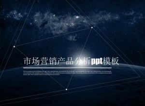 市场营销产品分析ppt模板