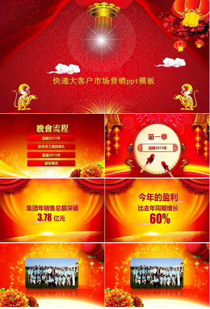 快递大客户市场营销ppt模板