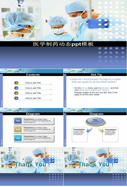 医学制药动态ppt模板