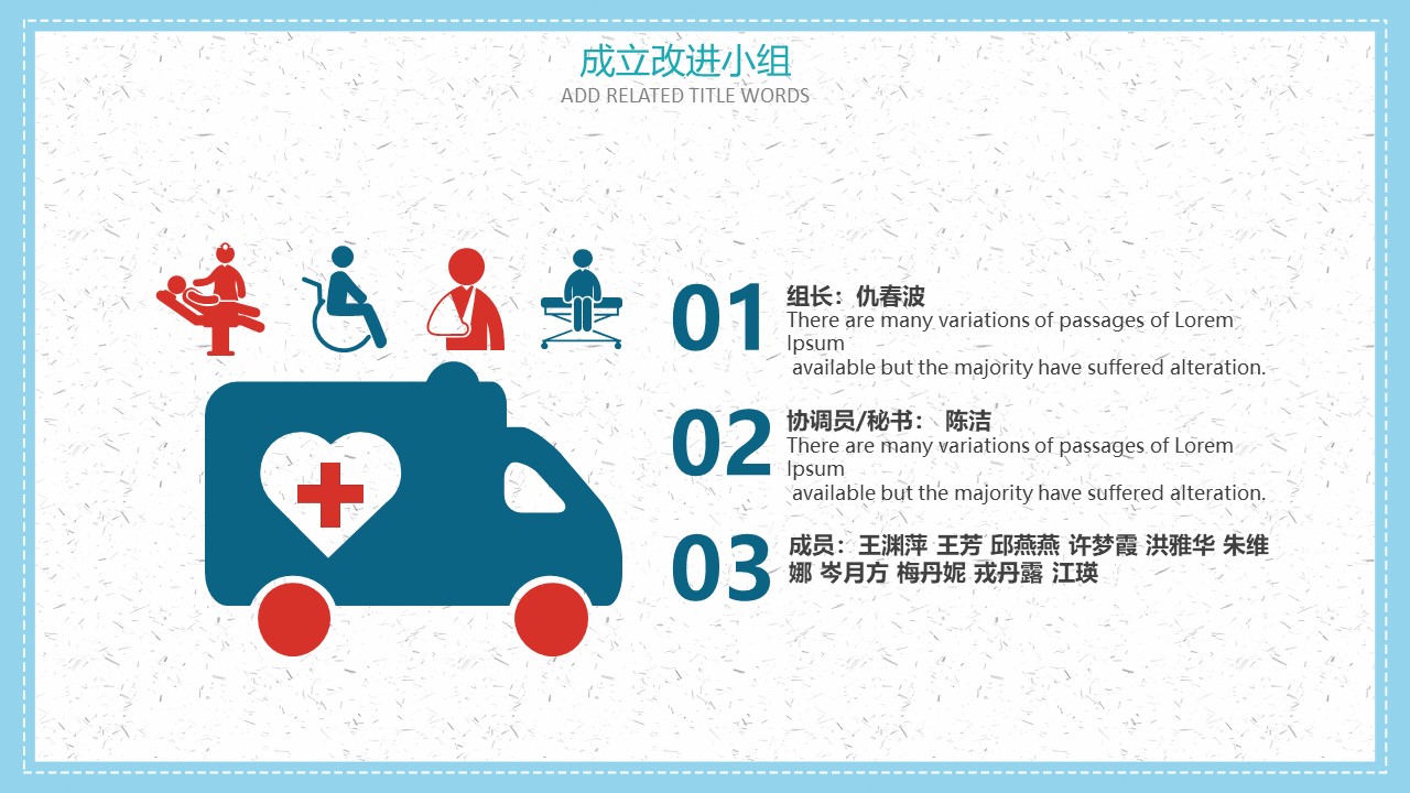 医疗护理文件ppt模板