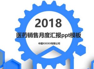 医药销售月度汇报ppt模板