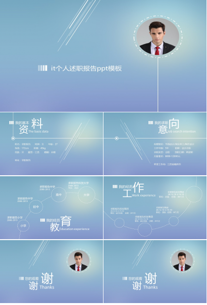 it个人述职报告ppt模板