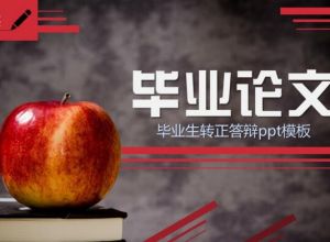 毕业生转正答辩ppt模板