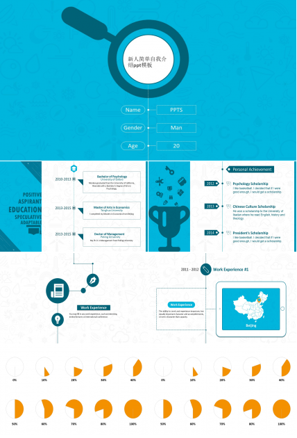 新人简单自我介绍ppt模板