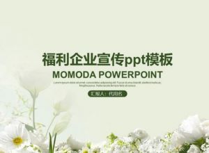 福利企业宣传ppt模板