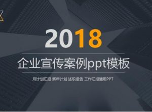 企业宣传案例ppt模板