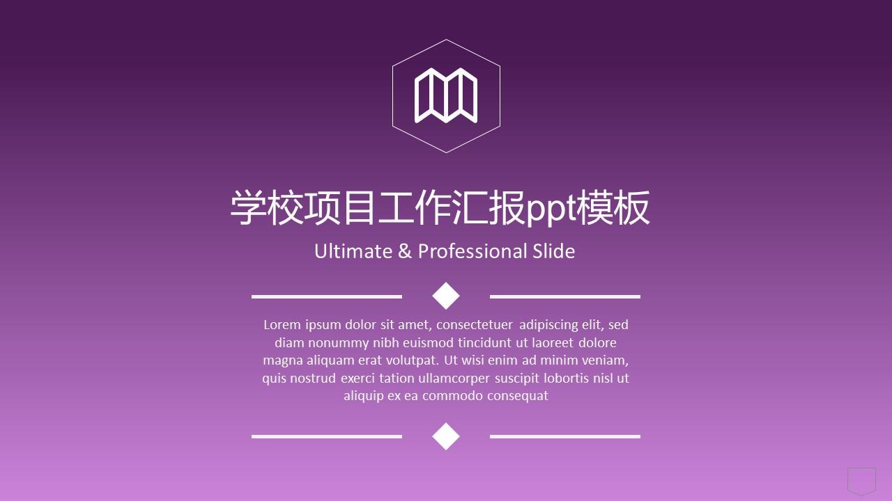 学校项目工作汇报ppt模板