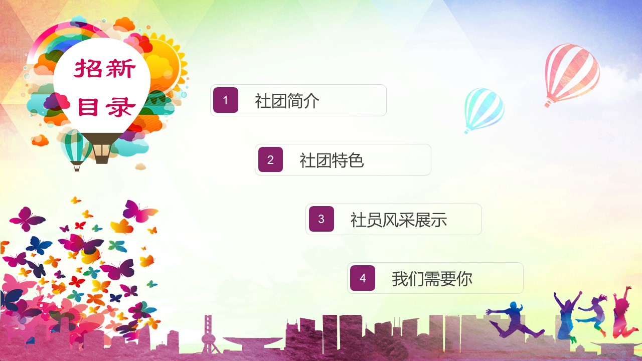校团委宣传部招新ppt模板