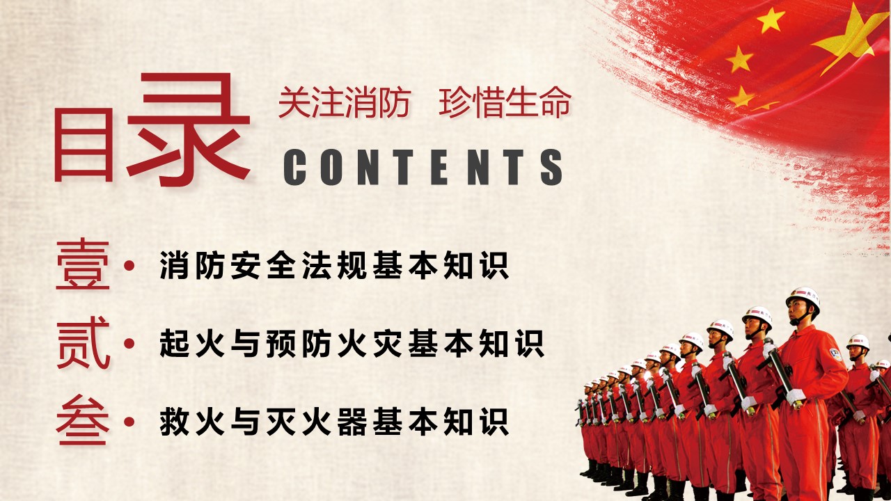 消防安全宣讲ppt模板