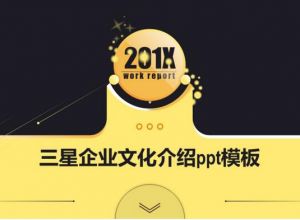 三星企业文化介绍ppt模板