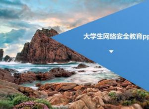 大学生网络安全教育ppt模板