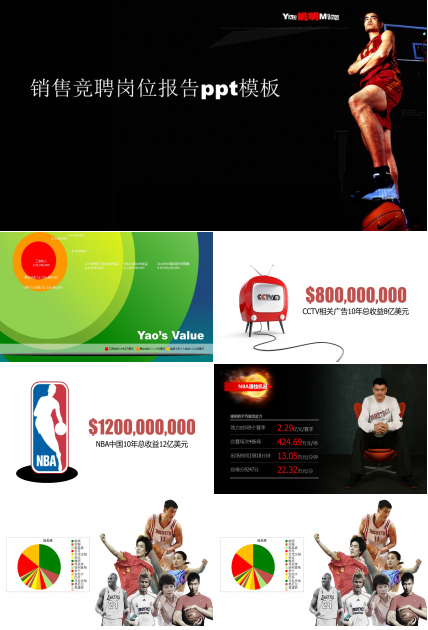 销售竞聘岗位报告ppt模板