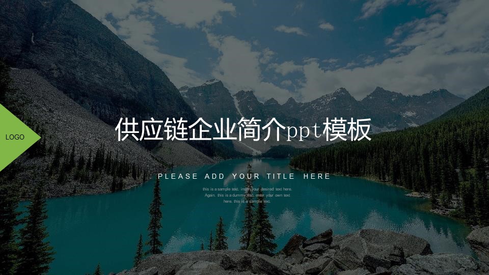 供应链企业简介ppt模板