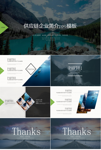 供应链企业简介ppt模板