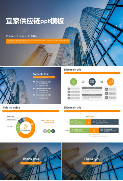 宜家供应链ppt模板