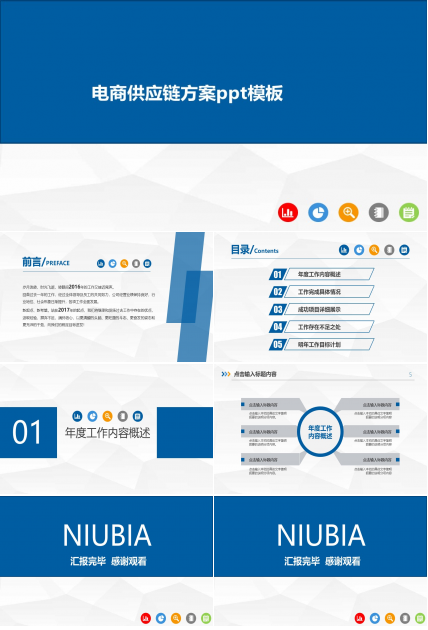 电商供应链方案ppt模板