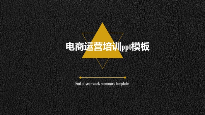 电商运营培训ppt模板