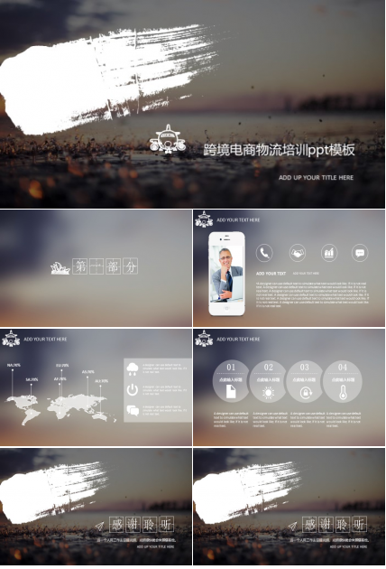 跨境电商物流培训ppt模板