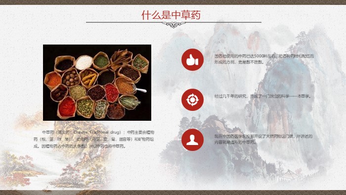 中医药特色ppt模板