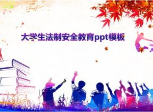 大学生法制安全教育ppt模板