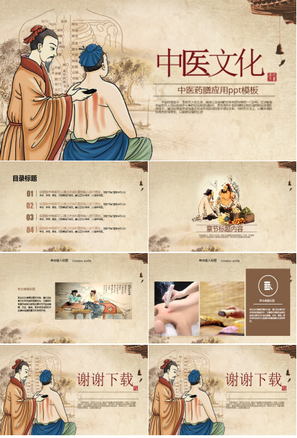 中医药膳应用ppt模板