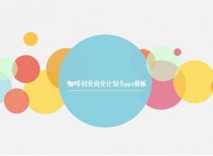 咖啡创业商业计划书ppt模板