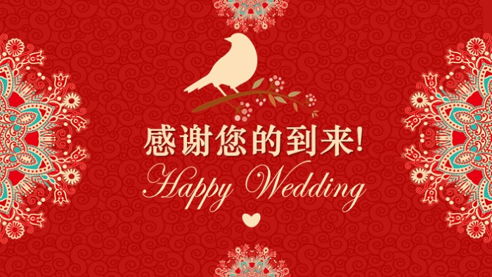 婚礼动态开场ppt模板