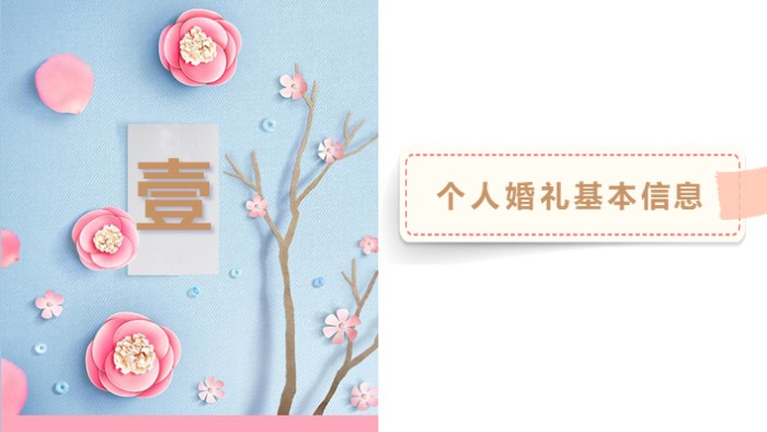 婚礼开场倒计时ppt模板