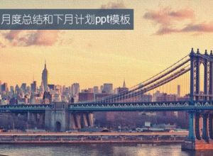 销售月度总结和下月计划ppt模板
