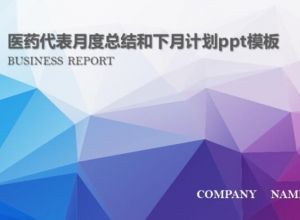 医药代表月度总结和下月计划ppt模板