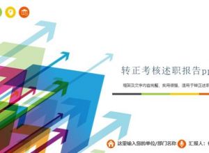 转正考核述职报告ppt模板