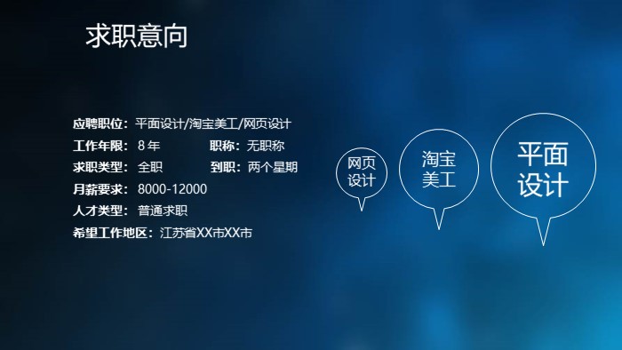 ios风格自我介绍ppt模板