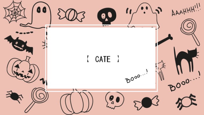 万圣节主题英文ppt模板