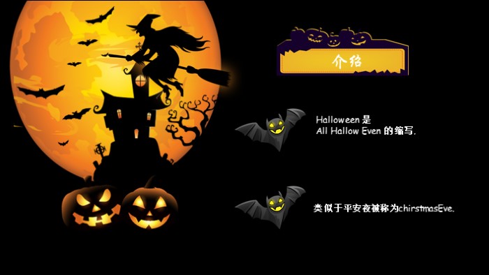 万圣节面具主题ppt模板