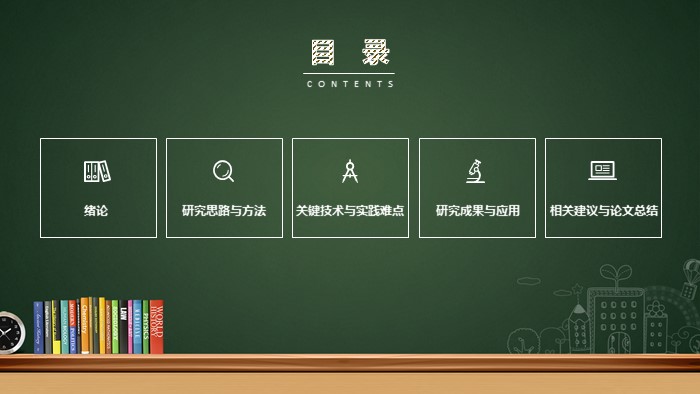 清新学术风论文答辩开题报告ppt模板