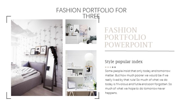 室内装饰清新田园风ppt模板