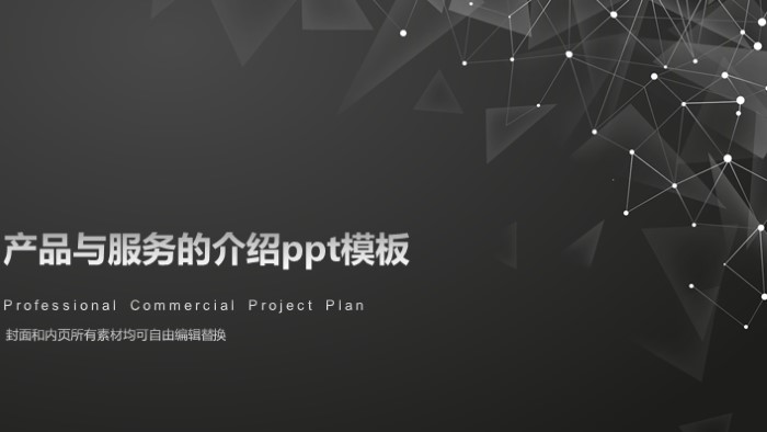产品与服务的介绍ppt模板