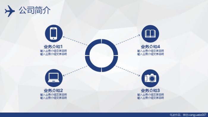 运动产品公司英文介绍ppt模板
