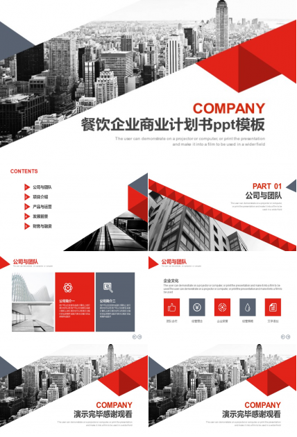 餐饮企业商业计划书ppt模板