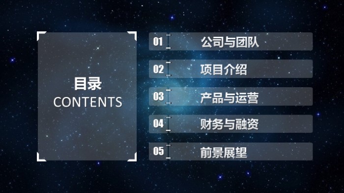 影视项目商业计划书ppt模板