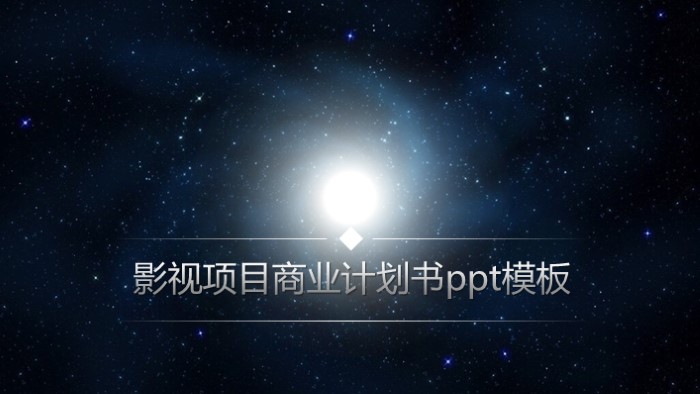 影视项目商业计划书ppt模板