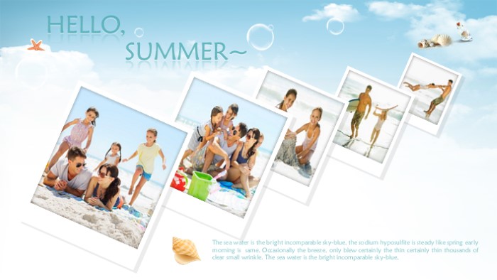 一周旅行计划ppt模板