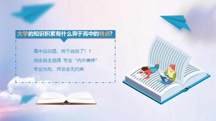 展望大学生活ppt模板